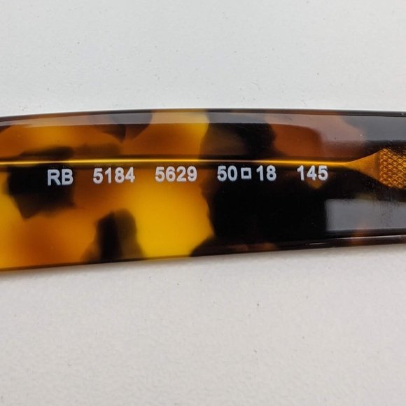 🕶️Ray-Ban RB5184 5629 Eyeglasses 50/18 145 /KAL520🕶️ - Picture 6 of 7